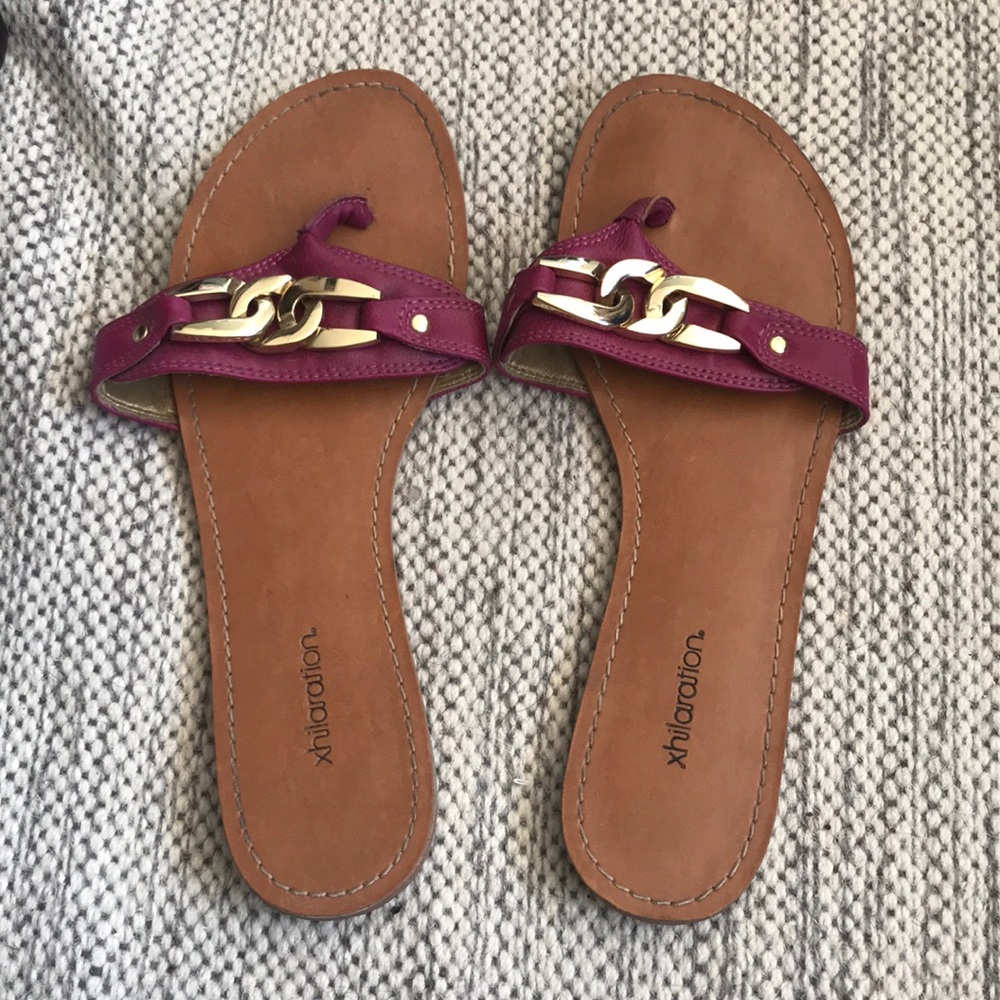 Hot pink sandals!!!